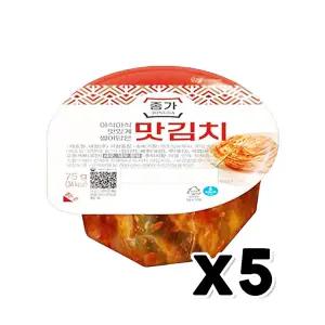 종가집 썰어담은 맛김치 75g x 5개