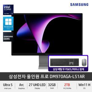 삼성전자 올인원 프로 DM970AGA-L51AR (NVMe 2TB) 27인치 윈11홈 데스크탑추천 가성비PC +Gift