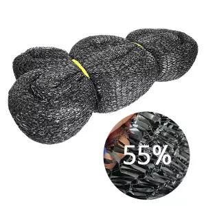 옳은유통 국산 블랙 55% 차광망 6mX40m/ 베란다 농사 텃밭 비닐하우스 옥상 햇빛 차광막 차양막 그늘막