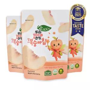 영글어농장 국내산 동결건조 과일칩 엄마만점 설아복숭아칩 15g 3개