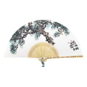 길이30cm/고급접선부채/작품접선부채/소나무/서예용품