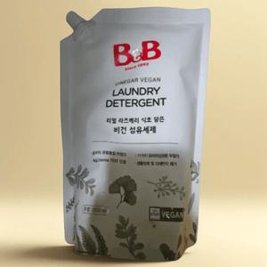 비앤비 유아 섬유세제 아기 비건 세탁 리필 1500ml 3개