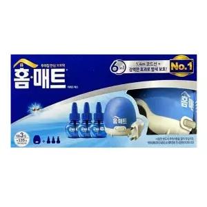[NS홈쇼핑]헨켈 홈매트 리퀴드 훈증기1개 리필3개 풀세트 45일용 3개 총 135일용..