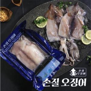 어부백서 손질 오징어 8미 (1팩 2미 총 4팩)