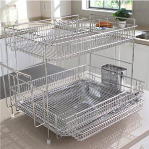 특대형 스텐 2단 식기건조대 주방정리 필수템 싱크대선반