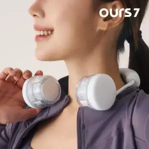 아워스7 목 넥밴드 휴대용 냉각팬 선풍기 OFN2A1