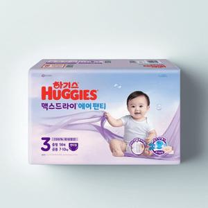 하기스 맥스드라이 에어 팬티형 3단계 공용 56매 4팩