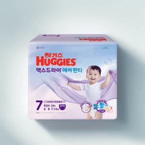 하기스 맥스드라이 에어 팬티형 7단계 공용 28매 4팩