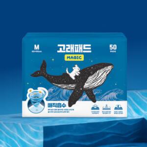 고래패드 1초 강력흡수 냄새잡는 강아지 두꺼운 배변패드 무향 대형 매직탈취 (M/L)