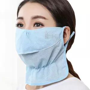 밴딩 자외선 차단 쿨마스크/통기성 우수/가벼운 여름 얼굴 햇빛 가리개/산책 자전거 비치 안면 마스크