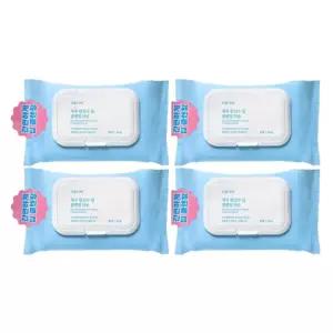 식물나라 제주 탄산수 딥 클렌징티슈 80매 4개