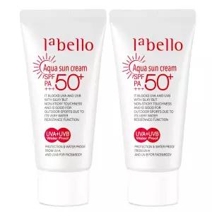 라벨로 아쿠아 선크림 썬크림 x 2개 / SPF50+ PA+++ 50ml 워터프루프 자외선차단 기능성