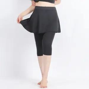 어썸블리 7부 여자 워터레깅스 치마 일체형 스윔 수영복