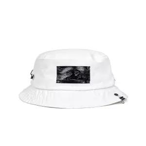 [블랙블론드]BBD Trapped Smile Denim Bucket Hat (White)