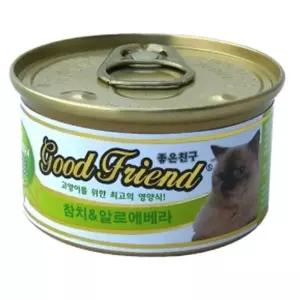 고양이 참치알로에 통조림 85g 1P 습식 사료 간식 고양이영양간식 (WD35153)