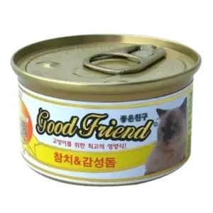 고양이 참치감섬돔 통조림 85g 1P 습식 사료 간식 고양이영양간식 (WD35151)