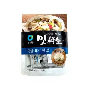 청정원 맛선생 멸치디포리 국물내기 한알 코인 육수 100g x 2개