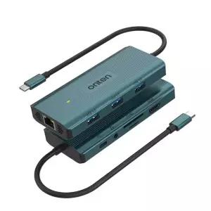 HUB USBC to 9in 멀티 RJ45 SD카드리더기 USB3.0 (WE5EAEB)