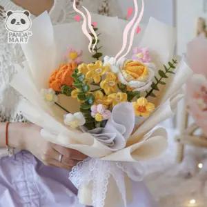 니트꽃다발 향기나는 재롱잔치 졸업식 발표회 선물
