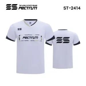 스펙트럼 아울렛 ST-2414 WH 화이트 반팔티 게임웨어 배드민턴 탁구 스쿼시 스포츠의류 ST-2414 WH