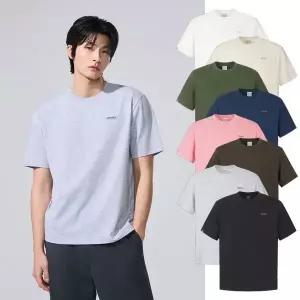 갤러리아 디스커버리 공용 프레시벤트 세미오버핏 스몰로고 반팔티셔츠 DXR