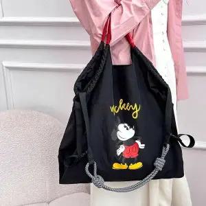 새로운 미키 프린트 핸드백 쇼핑백, 대용량 패셔너블한 다용도 숄더백