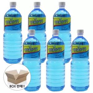 프리존 에탄올 워셔액 1.8L 6개입/사계절 얼지않는 워셔액