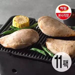 하림 직화 닭가슴살 바베큐구이맛 100g 11팩