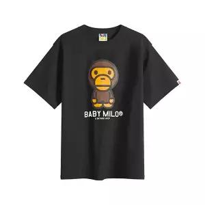[스타필드 수원] 베이프 베이비 마일로 티셔츠 블랙 002TEM301001M BLK