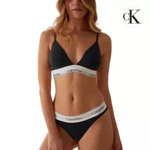 (Calvin Klein Underwear)캘빈클라인 언더웨어 코튼 여성 트라이앵글 브라렛 스포츠 브라탑 QF5650E-UB1
