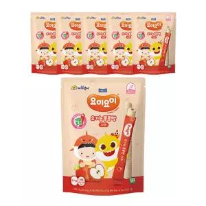 요미요미 유기농 롱롱뻥 사과 24g, 6개