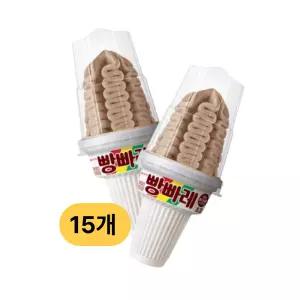 빵빠레 콘 초코 아이스크림 195ml 15개