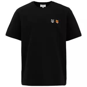 26S/S OM011CFKJ7025 P190 메종키츠네 더블 폭스 헤드 블랙 반팔티