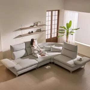 세인트블랑 가이아 비건 실리콘가죽 모듈형 스윙 5인 코너 소파 sk