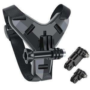 오토바이 헬멧 턱 스트랩 마운트 홀더 Gopro Hero 12 9 8 7 6 5 4 3 Yi 액션 스포츠 카메라 액세서리