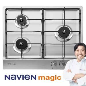 [전국]설치 경동 나비엔매직 GRB-3303 빌트인 3구 560x480 가스레인지 쿡탑
