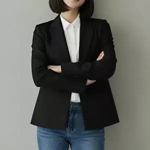 [셀러허브]여성 간절기 봄 세미오버핏 데일리 블레이저 정장 싱글 자켓 (S47362903)