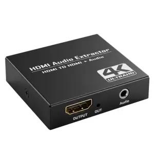 4K HDMI 오디오 추출기 영상 음성 분리 변환 사운드 컨버터 AUX 스피커 이어폰 헤드셋