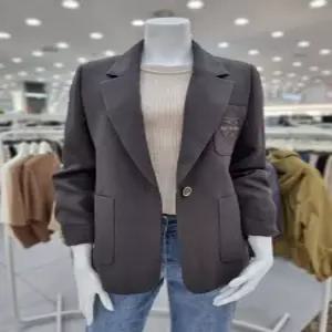 [더아이잗]봄.가을 자수포켓 싱글 자켓 IM9M0JK79570_DJ