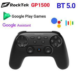 RockTek GP1500 게임패드, BT 및 유선 듀얼 모드 포스 피드백 기능 탑재, 구글 인증 박스 TV 스틱 동글과