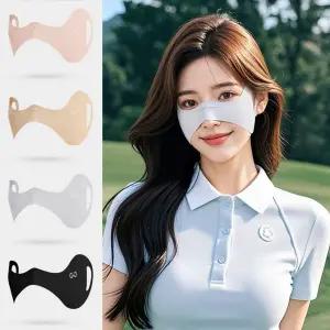 여름 하프마스크 여성 쿨 골프 테니-스 러닝 기미방지자외선차단 광대 차단볼 얼굴 안면 오토바이전면 아웃