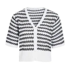 [롯데백화점]제이제이지고트 스트라이프 브이넥 여름니트가디건 GP6N1CD631