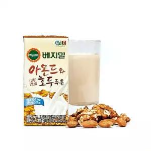 [NS홈쇼핑][베지밀] 아몬드와 호두 두유 190ml*72팩[35848593]