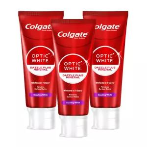 콜게이트 옵틱화이트 다즐링 화이트 치약 100g x3개