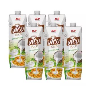 비코 리치 코코넛밀크 100% 1000ml 6팩 무가당