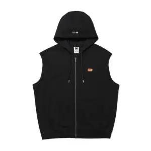 후드집업 UQS K6223RFTZ5BLK 프레쉬 아스킨 슬리브리스 후드 집업 BLACK