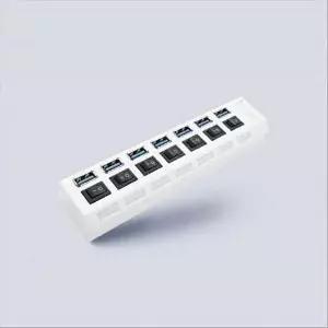 [COMS]USB 2.0 7포트 허브 각스위치 무전원-WD538C6