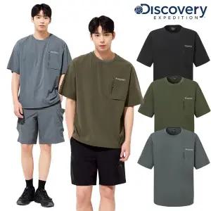 [디스커버리](김해점)[25S/S] 디스커버리 DXTR7C053 공용 프레시벤트 폴튼 트레이닝 포켓 티셔츠 기능성...