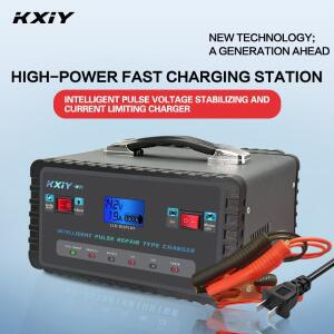 12V 24V 자동차 배터리 충전기 스마트 펄스 수리 고속 전력 바이크 오토바이 농업 차량 등용