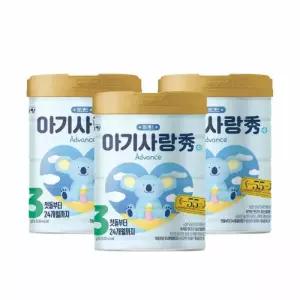 G 남양 아기사랑 수 캔분유 800g 3단계 3캔